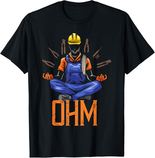 Ohm Meditating Funny Electrician Quote