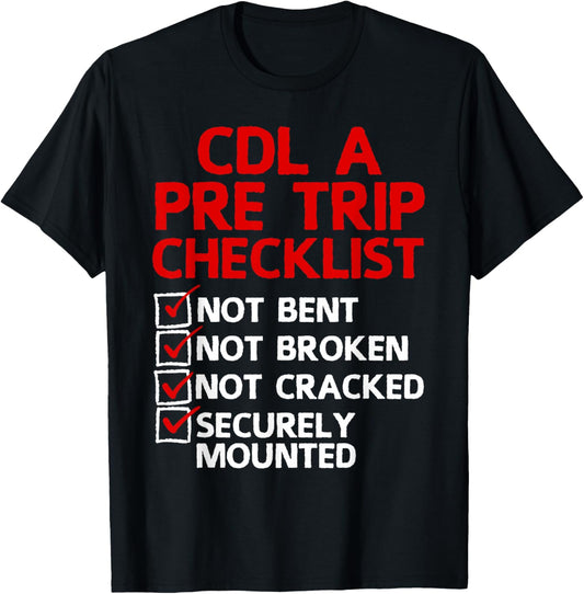 Cool CDL Trucker Art For Men Women Trucking CDL Truck Driver