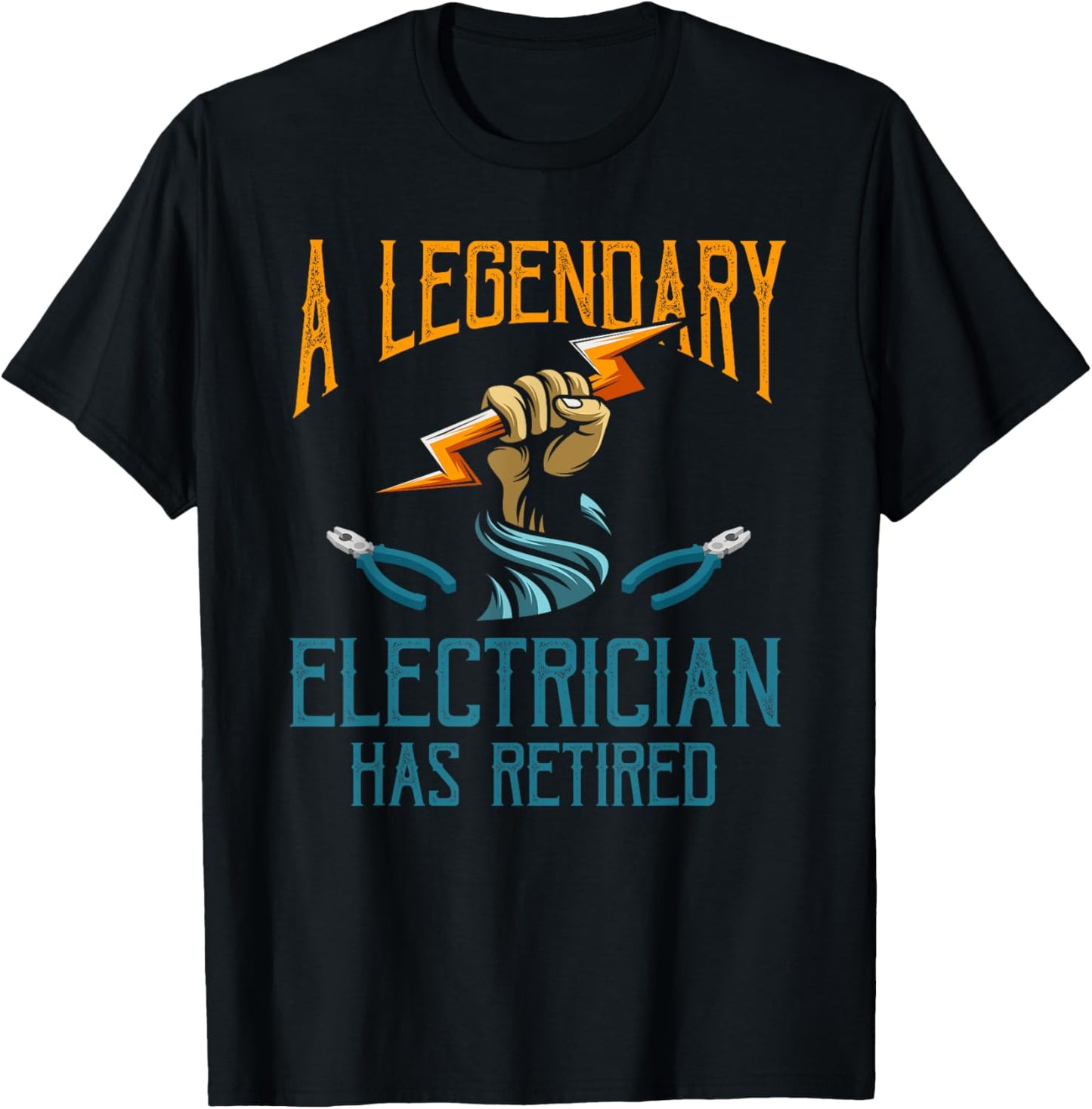 Retired Electrician Shirt Humor Electrician Retirement Gift