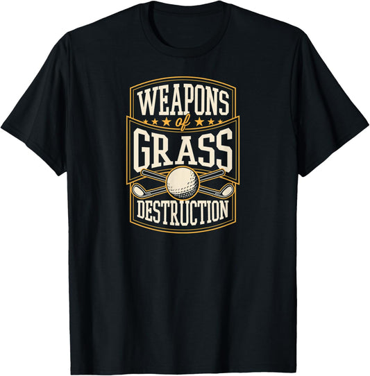Weapons Of Grass Destruction Funny Golf Dad Joke Club Ball