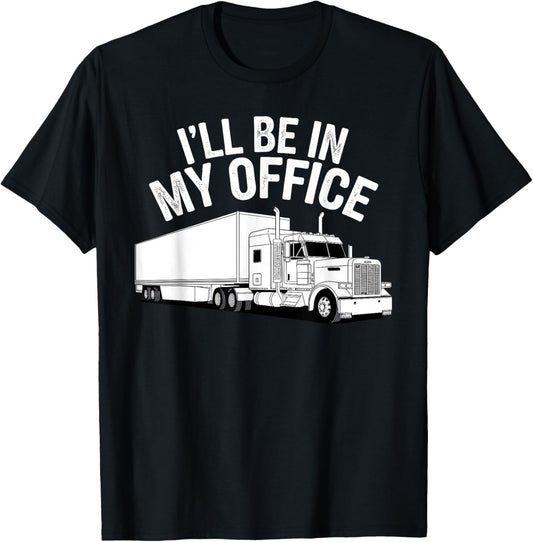 Funny Trucker Art for Men Women Kids Trucking Truck Driver