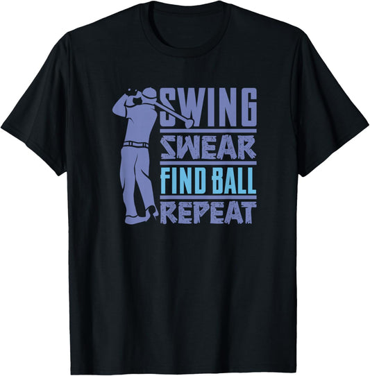 Swing, Swear, Find   Golf cart golfer costume   Mens golfing