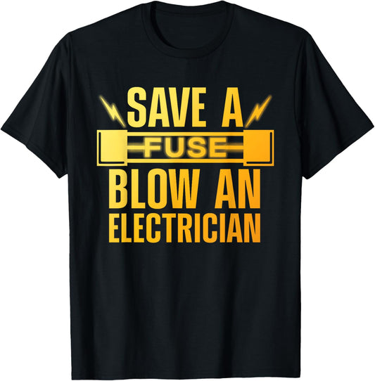 Funny Electrician Art Men Women Electrical Fuse Electrician