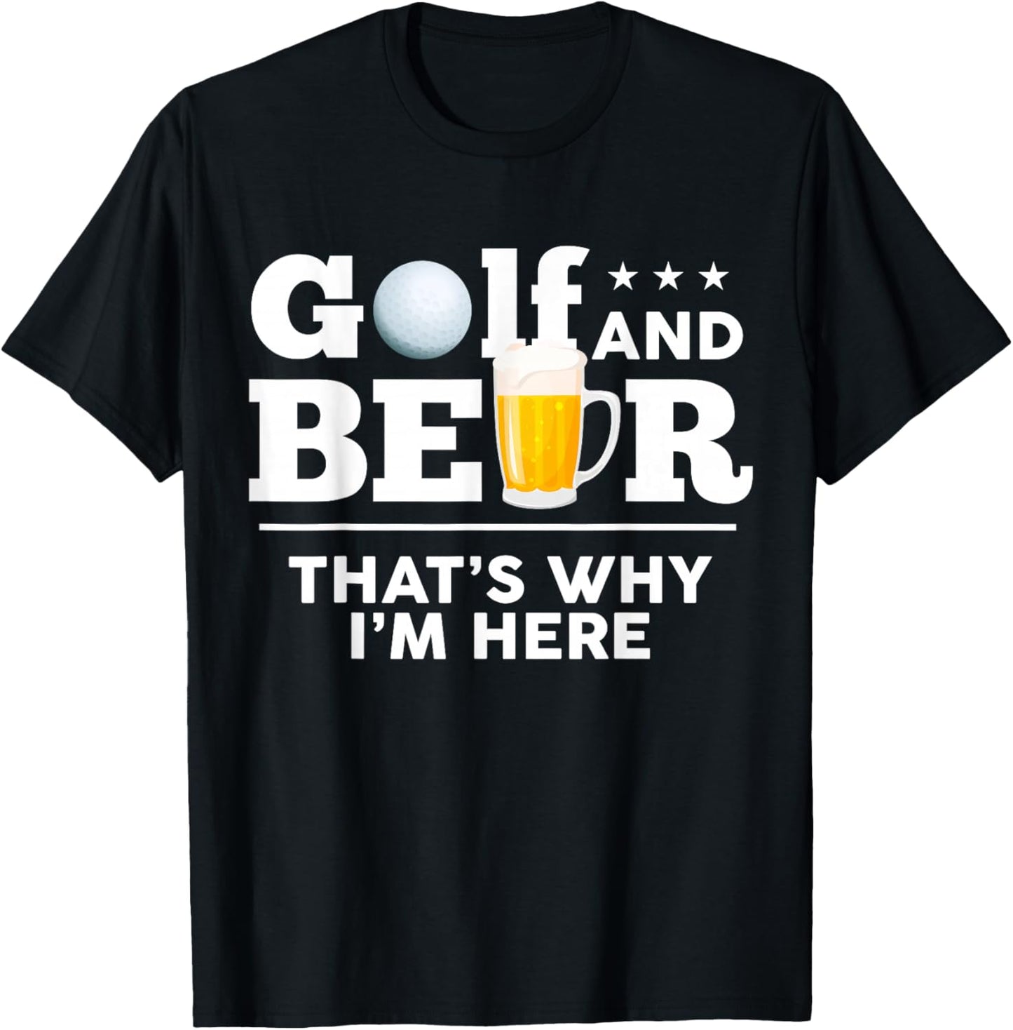 Golf and Beer Joke Dad Funny Fathers Day Drinking Birthday