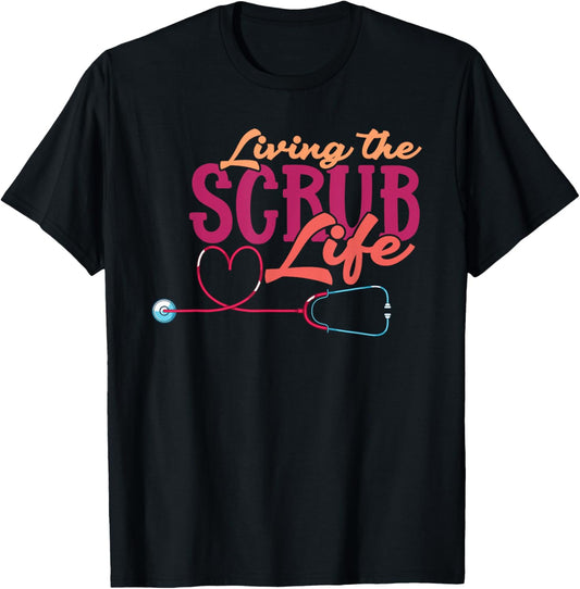 Heart Stethoscope Medical Nursery Nursing Life Funny Nurse