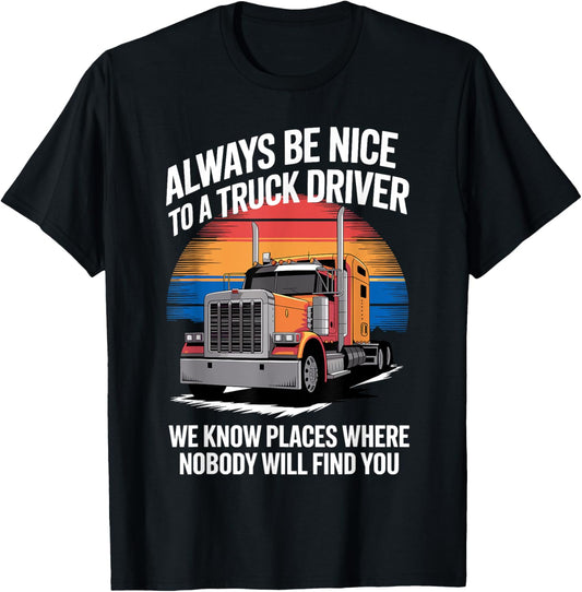 Best Truck Driver Art for Men Dad Women Trucking CDL Trucker
