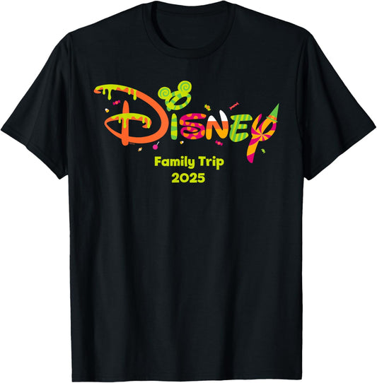 Disney Family Trip 2025 Halloween Treats Logo Fall Vacation