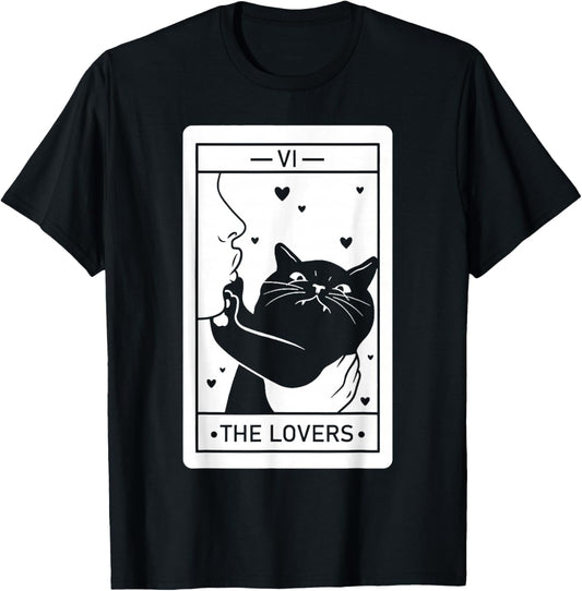 The Lovers Cat Humor Tarot Card Halloween Black Cats Lover
