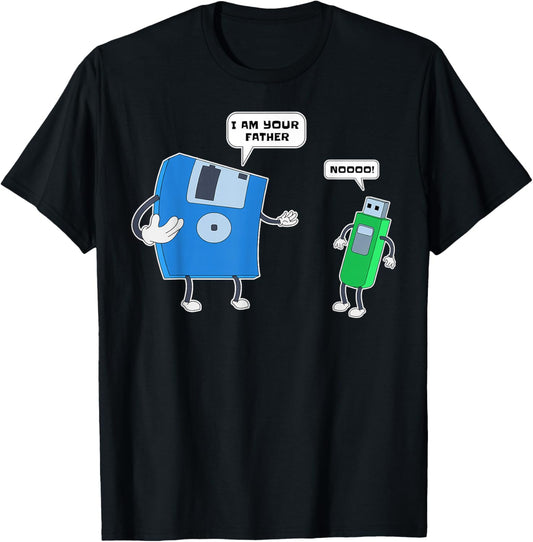 Computer Engineering I mens Father & Son Floppy Disk Engineer Short Sleeve