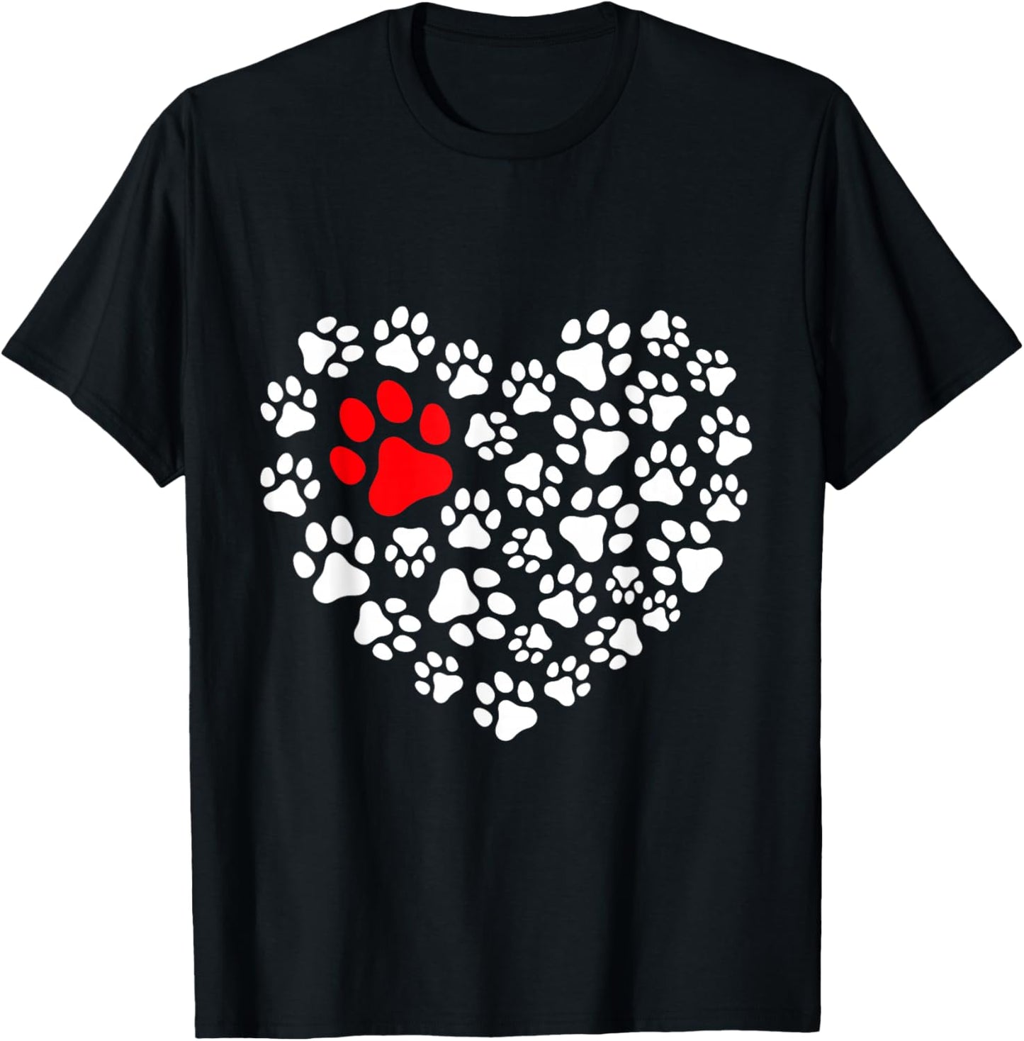 Paw Heart | Dog Paw Love Heart Print