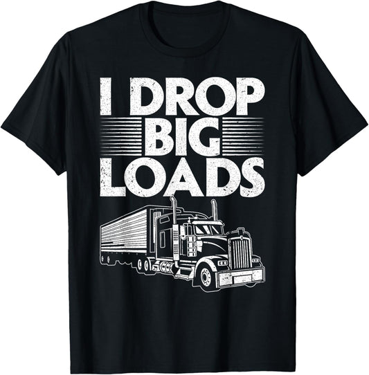 Funny Trucker Design For Men Women Semi Truck Driver Lover