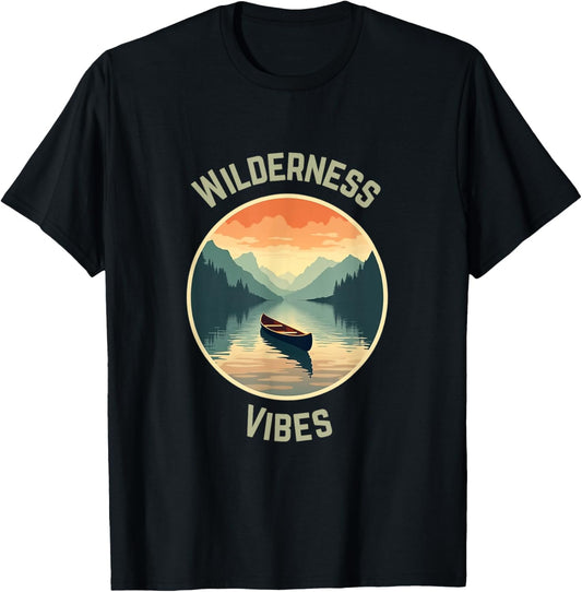 Wilderness Vibes Outdoors Nature Lover Tee