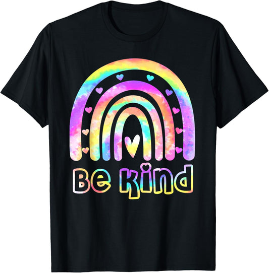 Be Kind Tie Dye Rainbow Choose Kindness Women Kids Girls