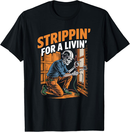 Trippin' For A Livin' Funny Skeleton Electrician Lover