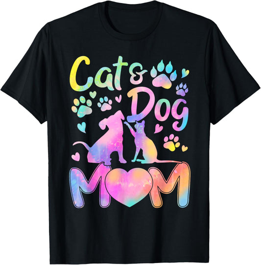 Cat Mom Dog Mom Girl Women Mother's Day Pet Lover Tie Dye