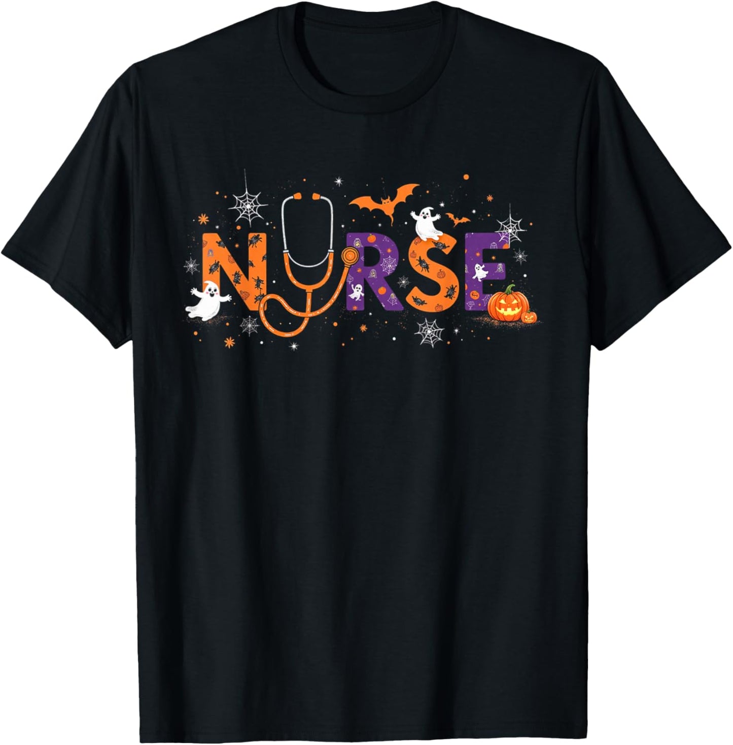 Halloween Nurse 2025 Funny Letter Nursing School Life Fall
