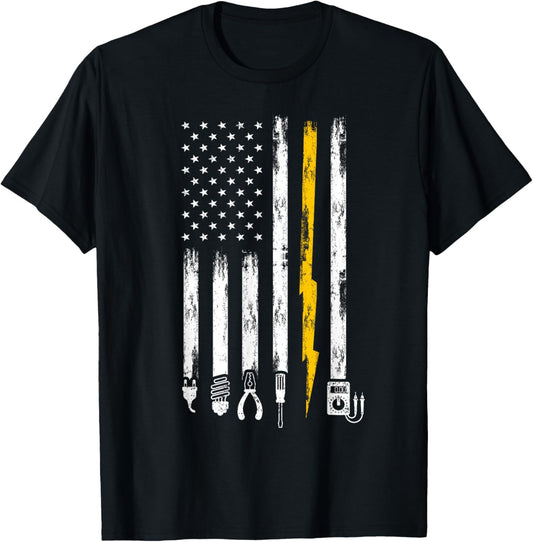 Electrician US Flag Tools for Electricians