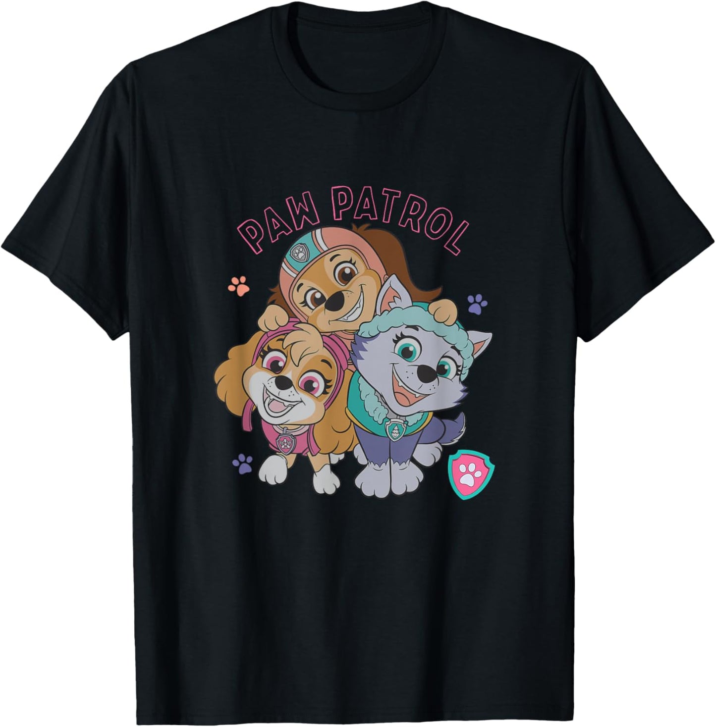 Paw Patrol Everest Skye Liberty Trio Heart Paw Print