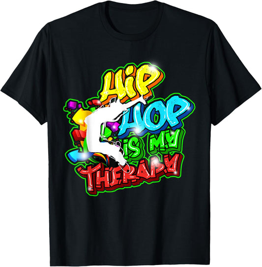 Hiphop T-Shirt for Rapper Men Beatbox Rap Graffiti
