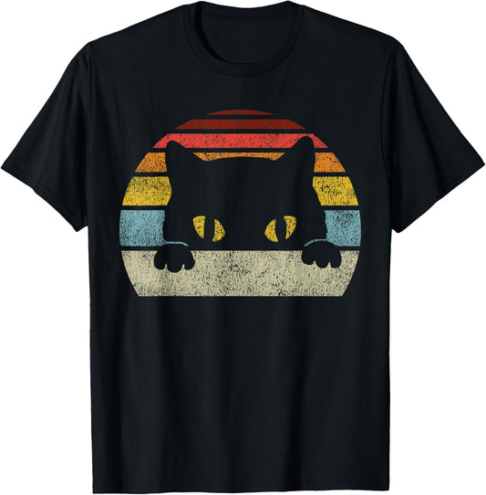 Cat Retro Style Vintage Black Kitten Cute Kitty Cats Lover