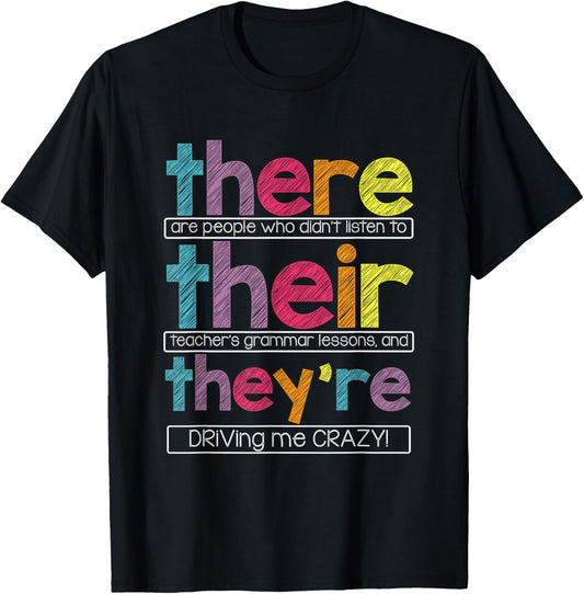 There Their They're English Grammar Teacher Funny Humor