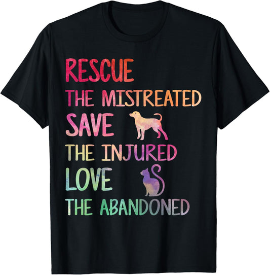 RESCUE SAVE LOVE PET Animal Shelter Volunteer Gifts Sleeve