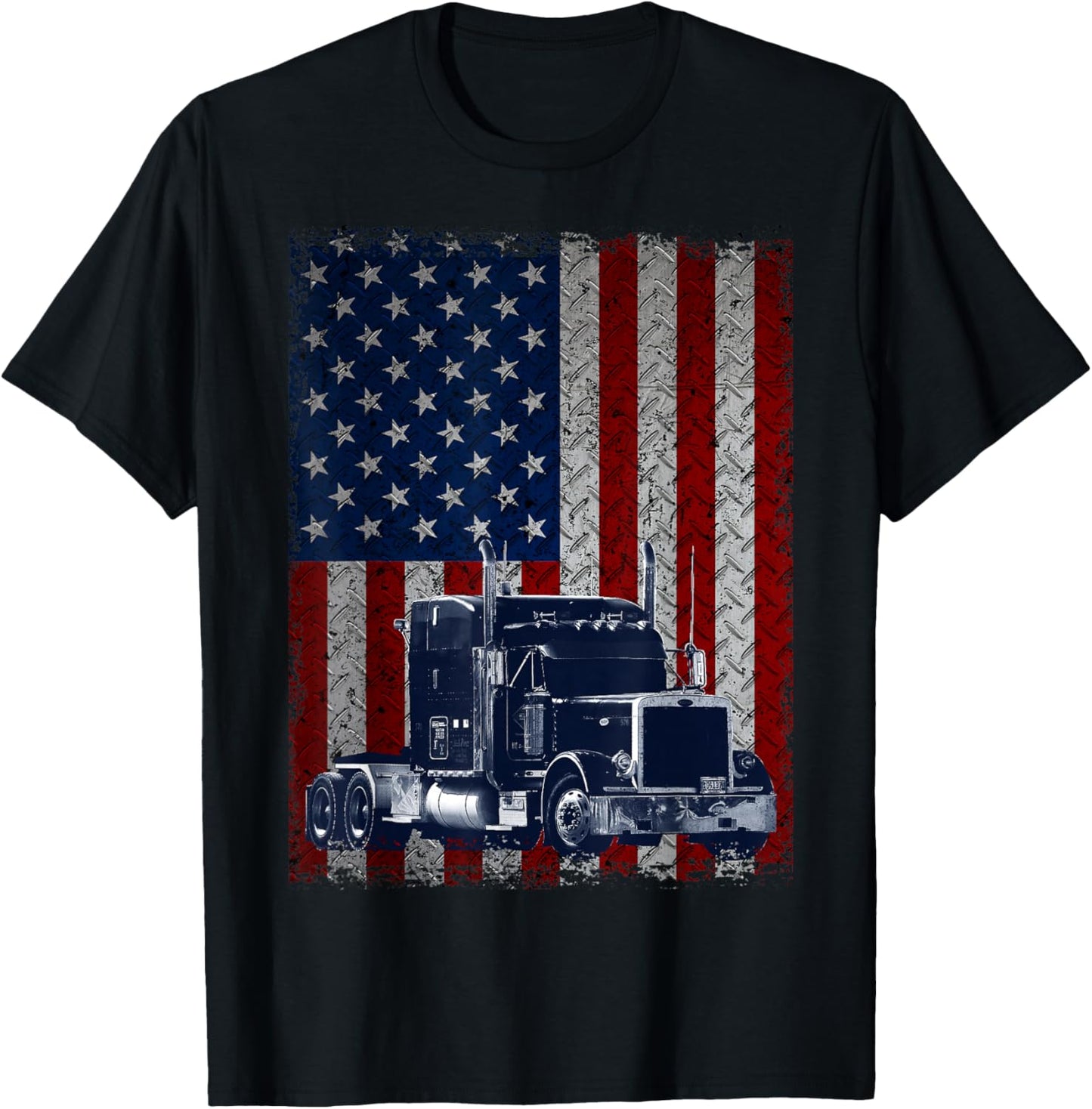 Truck Driver American Flag Trucker