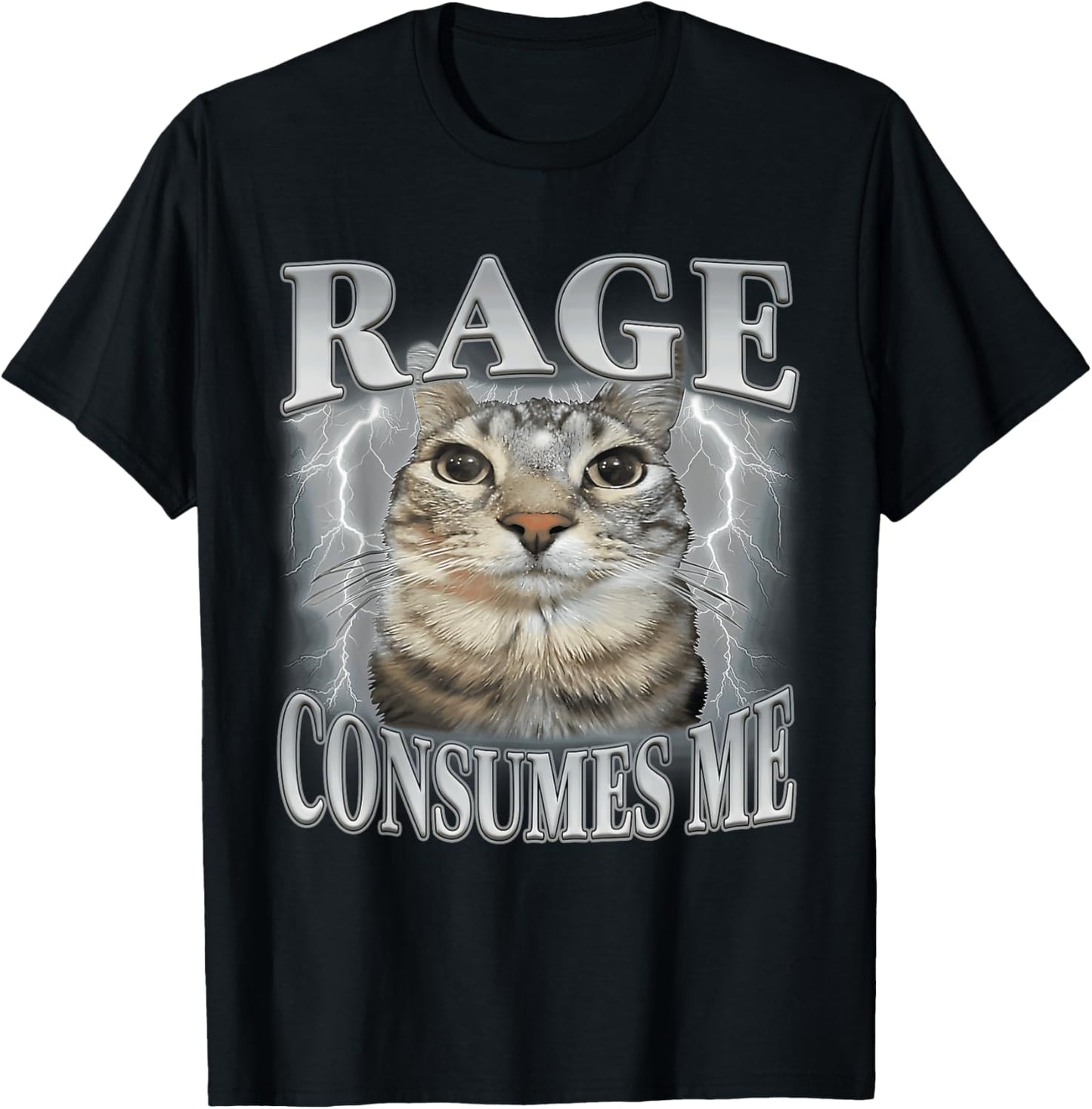Rage Consumes Me Funny Silly Staring Cat Meme Women Men