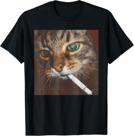 Funny Smoking Cat, Cigarette Kitty Gen Z Meme, Cat Lover