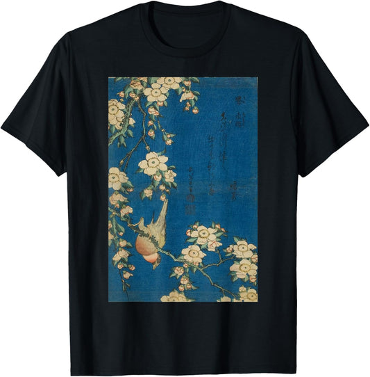 Goldfinch and Cherry Tree Japanese Retro Art