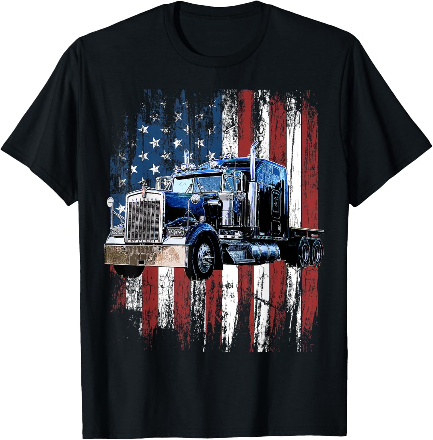 Trucker American Flag Truck Driver Truck Driver Gift