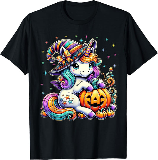 Cute Halloween 2025 Girls Women Kids Witch Unicorn Halloween