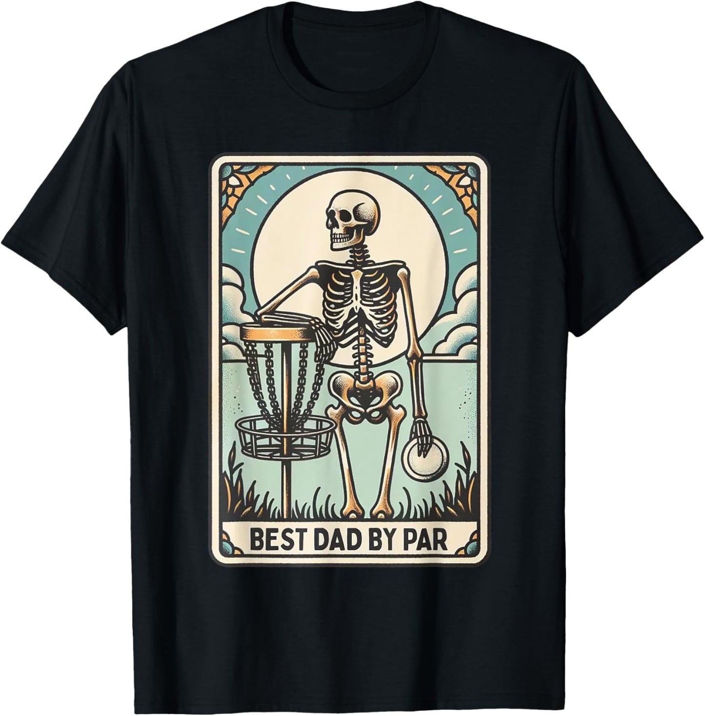 Best Dad By Par   Disc Golf Dad Skeleton