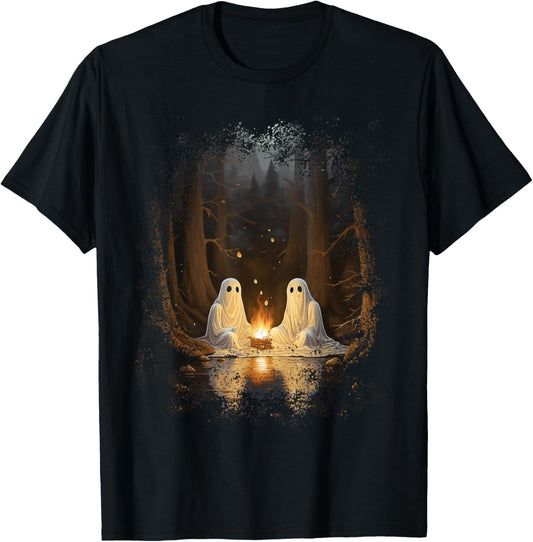 Vintage Ghost Campfire Camping Gothic Halloween