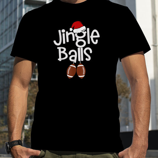 Jingle Balls Tinsel Tits Matching Couple Chestnuts Football T Shirt B0BM9VNDWT