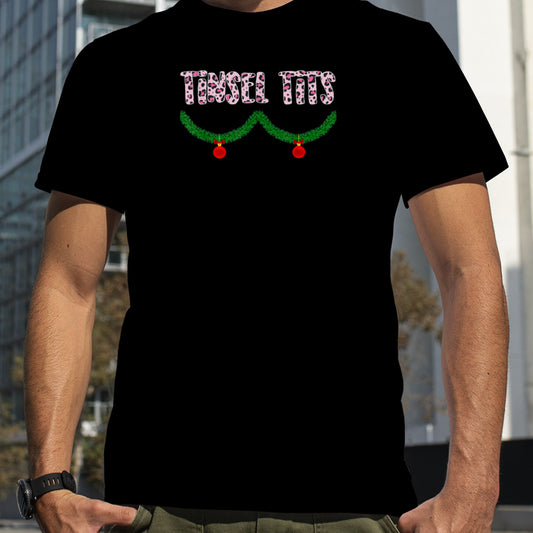 Jingle Balls Tinsel Tits Matching Couple Chestnuts T Shirt B0BM9WZYST