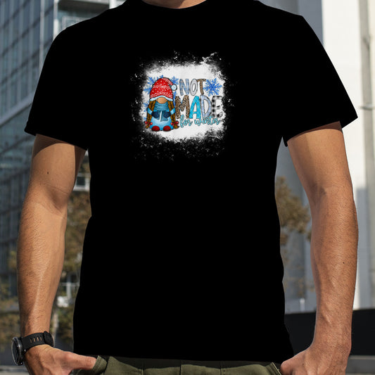 Leopard Plaid Winter Vibes Blue Gnome Snowflakes Christmas T Shirt B0BM9P9HZ3