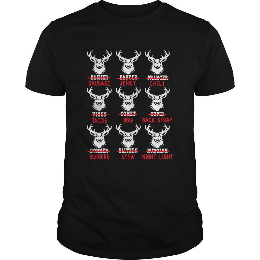 Sausage Jerky Chili Tacos BBQ Back Strap Burgers Stew Night Light shirt