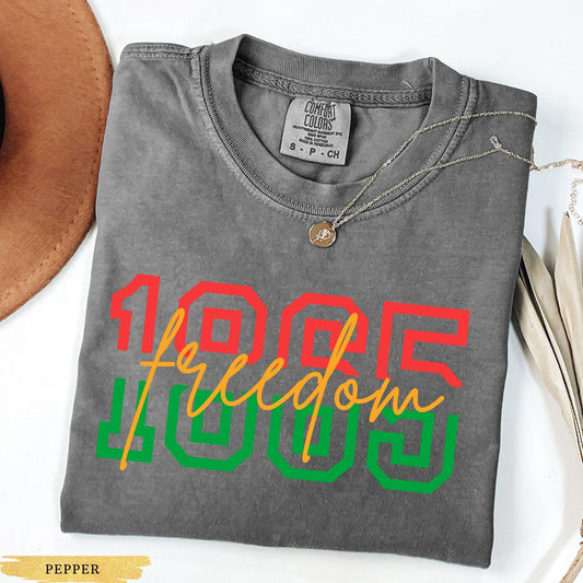 Comfort Colors® 1865 Juneteenth Shirt, Freedom Shirt, Afro Woman Shirt, African American Shirt, Black Culture Tee, Black History Shirt