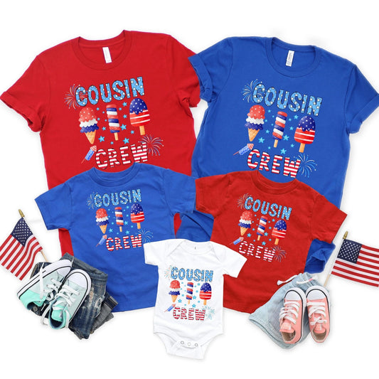 Cousin Crew 4th of July Shirt, Kids 4th of July Shirt, Girls 4th of July Shirt, Boys 4th of July Shirt, Memorial Day Shirt