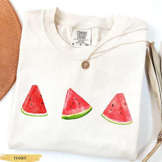 Comfort Colors® Watermelon Shirt, Fruit Shirt, Summer Shirt, Cottagecore Clothing Vegan Shirt Garden Shirt Vegetable Shirt Aesthetic Clothes