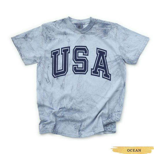 USA Shirt, 4th of July Shirt, Patriotic Shirt, Comfort Colors Color Blast America T Shirt, Memorial Day Tee, Independence Day Shirt