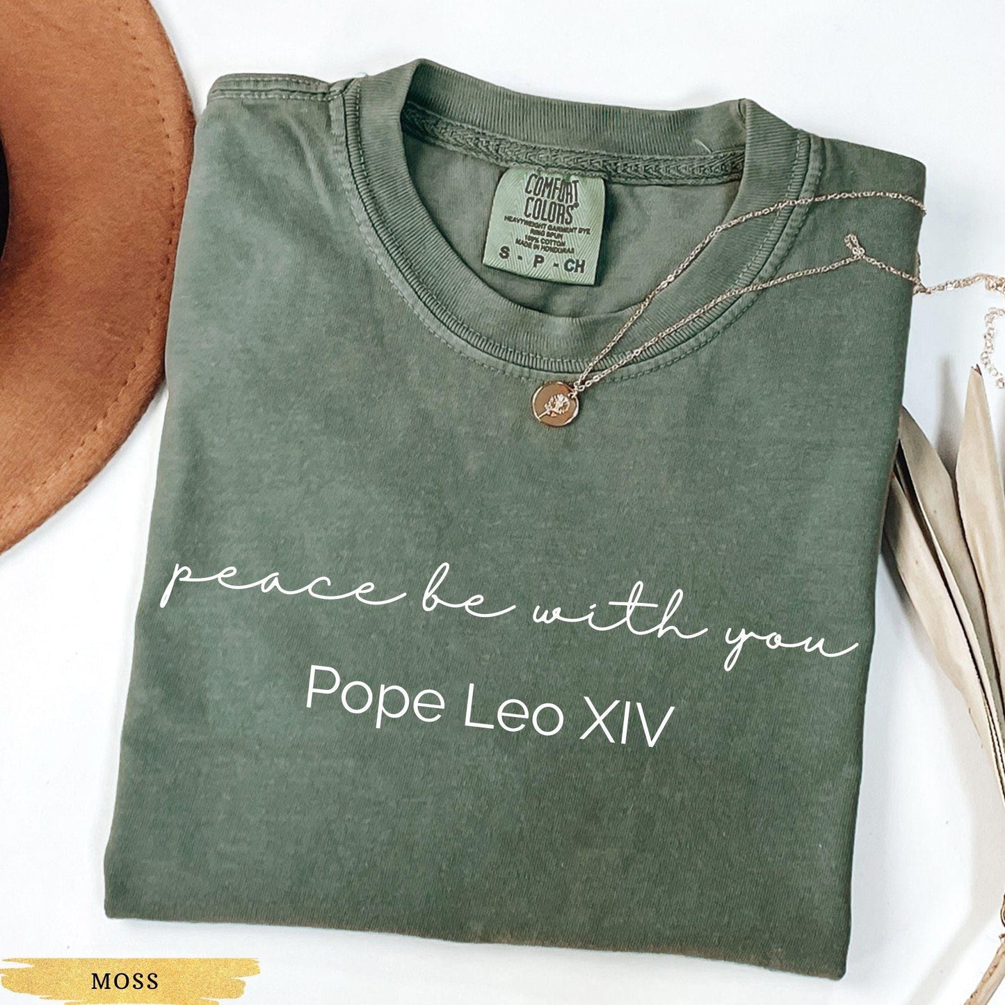 New Pope Shirt Leo XIV, Robert Francis Prevost First American Pope, Comfort Colors Bible Verse, Faith Shirt, Catholic Gifts, Christian Shirt