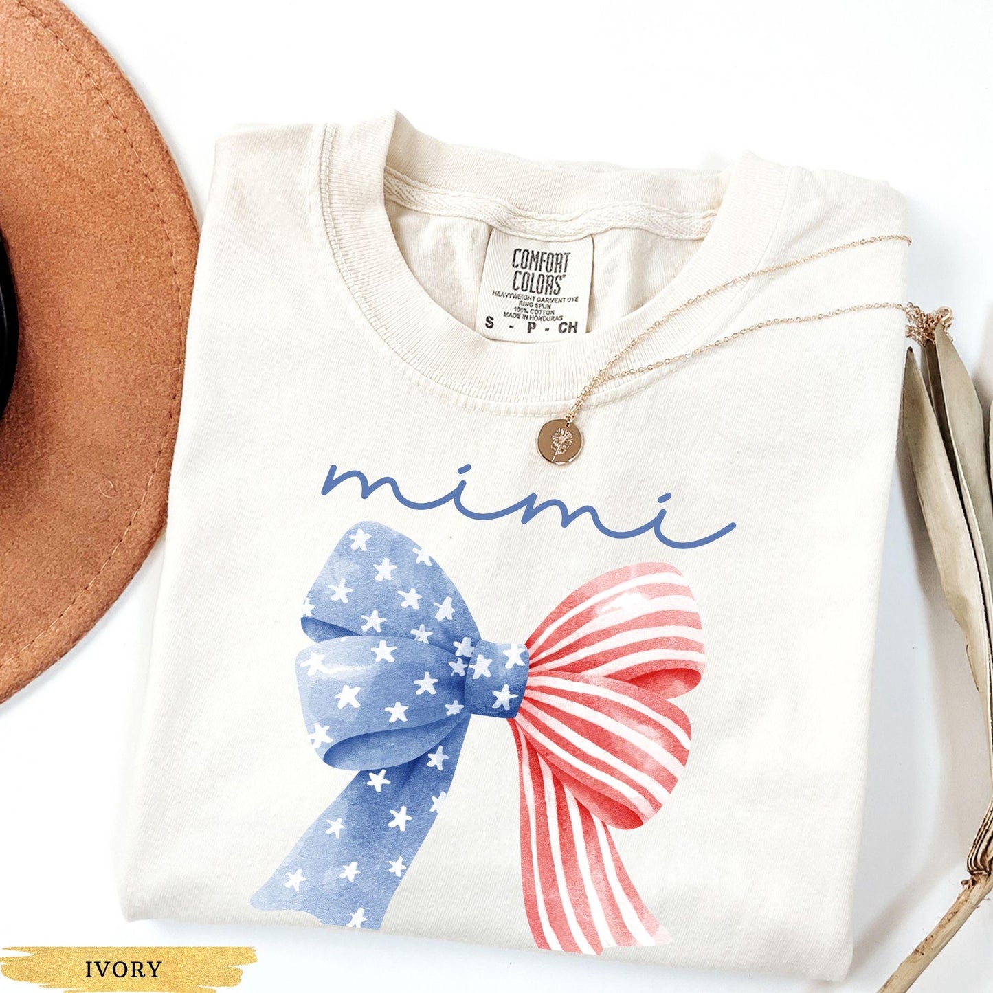 Patriotic Mimi Coquette Shirt, 4th of July Shirt Comfort Colors Memorial Day Shirt Independence Day American Flag Shirt, Mimi Gift Nana Gift