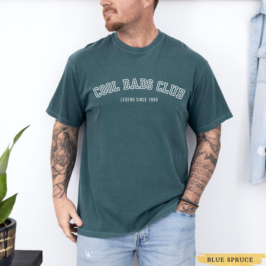 Custom Cool Dad Shirt, Dad Est Year Shirt Comfort Colors, Cool Dads Club, New Dad Gift, Dad Announcement, Father’s Day Gift for Husband