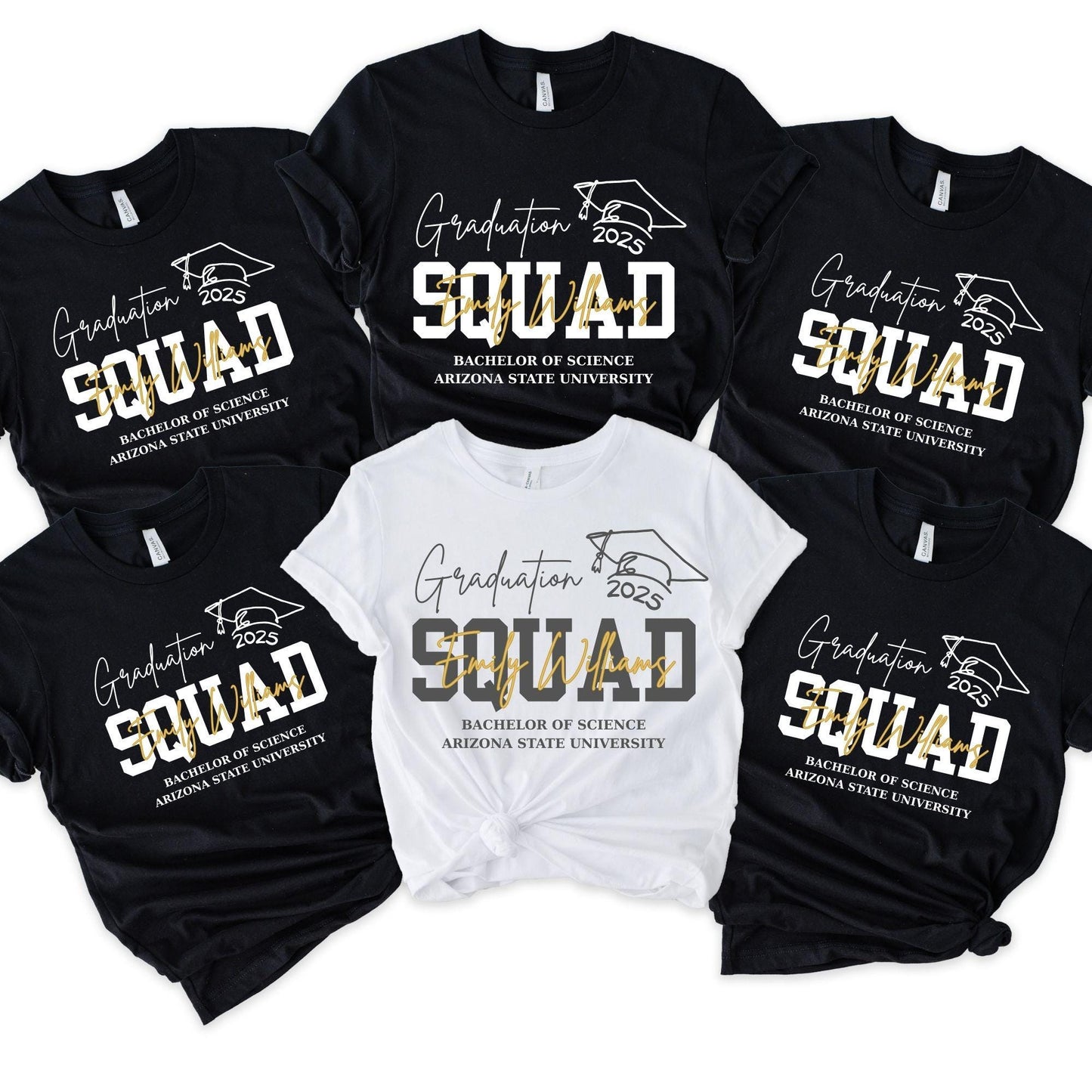 Personalized Graduation Shirt, Graduation Squad Shirt, Class of 2025 Matching Family Graduation Shirts, Proud Mom of a 2025 Graduate Shirts
