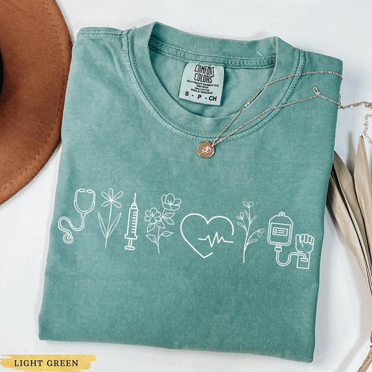 Comfort Colors® Nurse Shirt, Nurse Life Shirt, Nurse T shirt, Women&#39;s Shirt, Gift For Nurse, Hospital Nurse Shirt, Cute Nurse Shirt